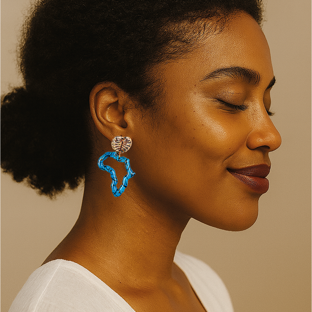 Afrique Contours Bleue