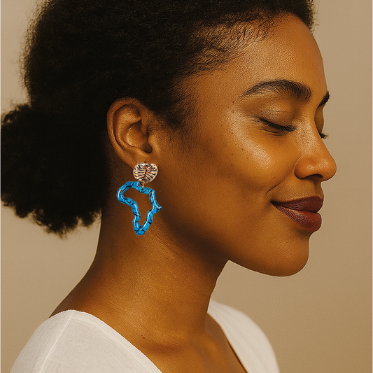 Afrique Contours Bleue