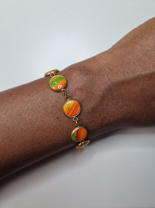 Bracelet Cabochon Madras