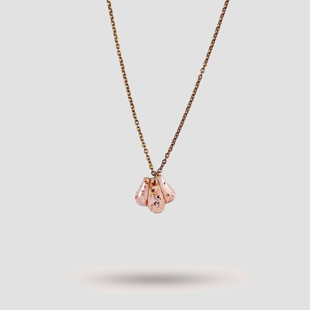 Collier Thaly blanc marbré