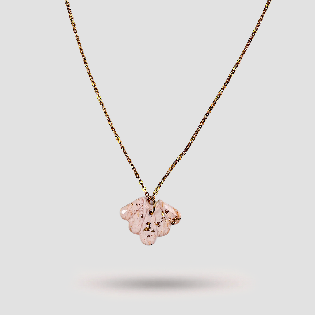 Collier Lazio Blanc marbré