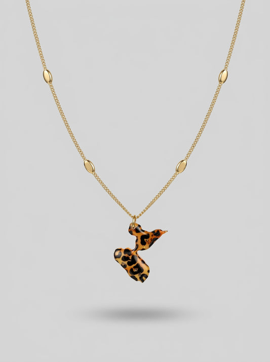 Collier Guadeloupe Léopard