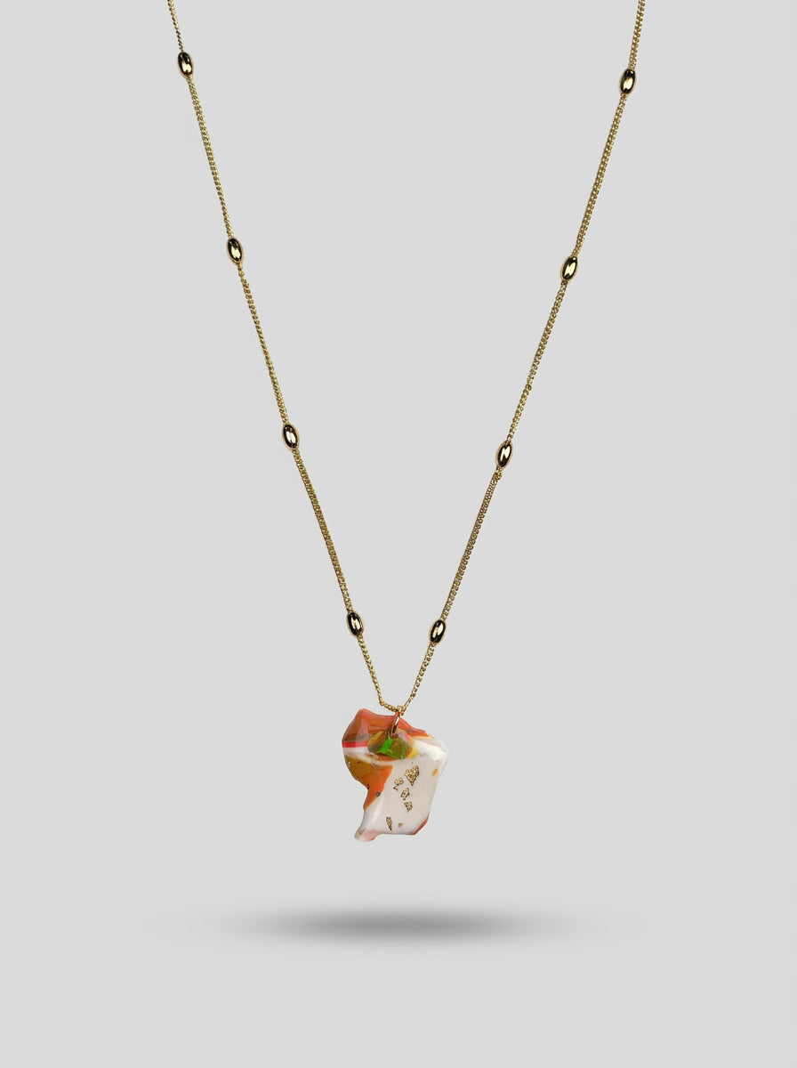 Collier Guyane Madras & Blanc