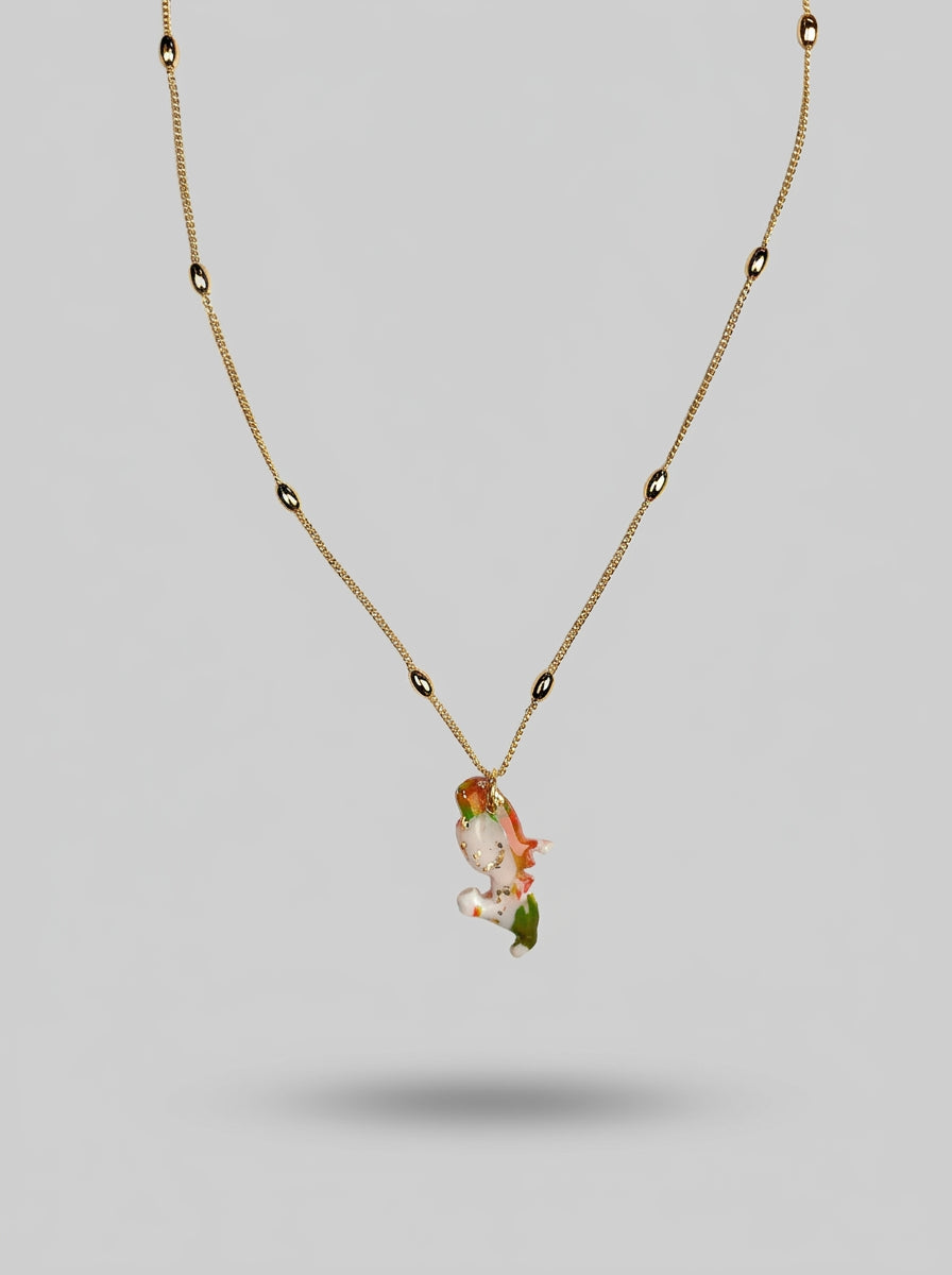 Collier Martinique Madras & Blanc