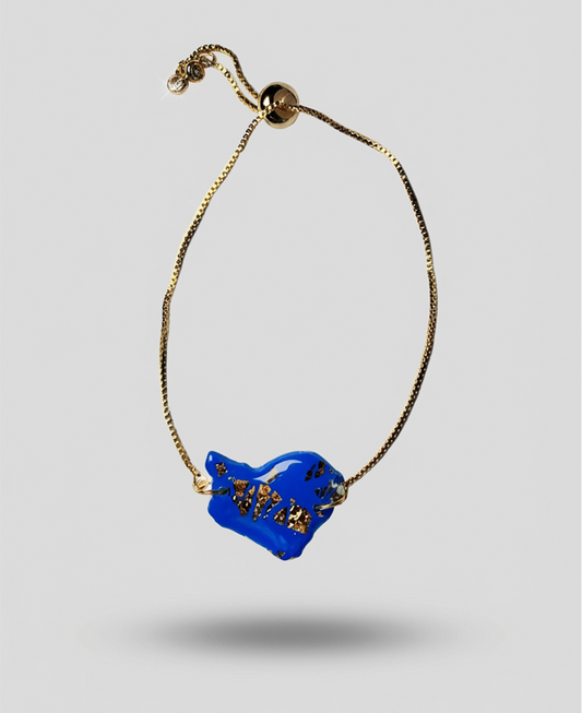 Bracelet Ajustable Guyane Bleu Roi