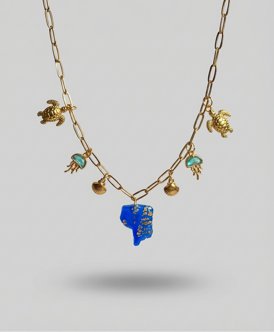 Collier Guyane Bleu Roi