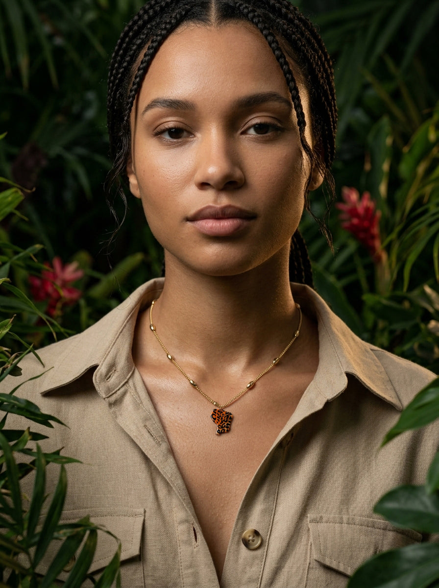 Collier Guyane Léopard